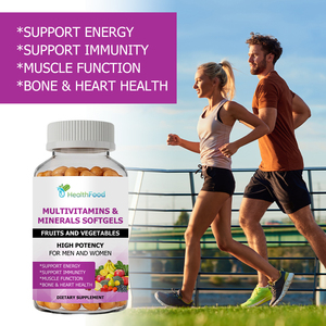 Factory Direct Multivitamin Minerals Softgels with Vitamin C Energy Brain Heart Health Bone Strength Muscle Function Softgels - Product Image 4