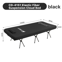 Lit de camping portable surdimensionné, très large et long, pliable, avec oreiller amovible, pour adultes, pour dormir en extérieur