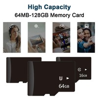 WESECUU CE ROHS FCC kartu memori SD 256GB 128 GB 64GB 32GB kartu SD 128 GB untuk MP4 kamera ponsel