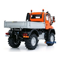Kabolite 5501 Camioneta Todoterreno RC 4x4 a Escala 1/14 con Chasis Metálico, Bloqueo de Diferencial, Plataforma Eléctrica Abatible y Cabrestante K5501 Unimog