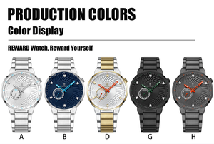 REWARD RD611265M Reloj de Pulsera de Moda Luminoso a Prueba de Agua con Fecha, Reloj Deportivo para Hombre, Reloj de Cuarzo de Acero Inoxidable para Hombre de Negocios - Product Image 6