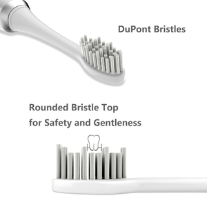 Brosse à dents électrique avec station de charge sans fil, action sonique 31200 VPM, 3 modes, étanche IPX7, rappel 30s, 2 têtes, soins dentaires - Product Image 5