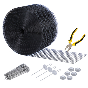 PVC Coated Bird Netting 6in×100ft 1/2" <b>Mesh</b> with Stakes & Washers, Block Birds Squirrels for <b>Garden</b> - Product Image 1