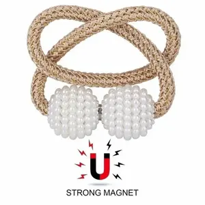 Tenda di perla moderna Tieback magnetico fibbia Clip senza inserto di perforazione tipo porta tenda <span class=keywords><strong>per</strong></span> la decorazione domestica - Product Image 2