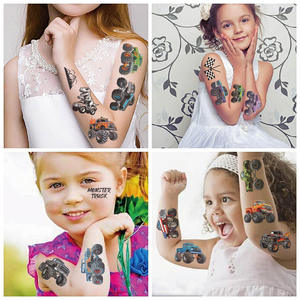 El último diseño del fabricante es una bonita pegatina de tatuaje de camión de motocicleta de dibujos animados pegatina de tatuaje impermeable - Product Image 3