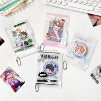 Porte-cartes en PVC de la série Candy, pochette personnalisée pour photocards Kpop avec fermeture à glissière