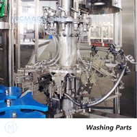 Machine de remplissage de bouteilles en verre entièrement automatique 3-en-1, ligne d'embouteillage isobare fiable pour brasserie artisanale, certifiée CE ISO