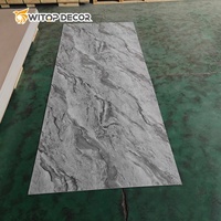Panneau mural SPC imperméable et ignifuge de haute qualité pour la décoration intérieure, feuille de marbre PVC UV avec service de découpe