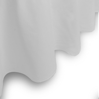 Passen Sie runde weiße pu Hochzeits feier Event Tischdecke Polyester 120 runde Tischdecke an