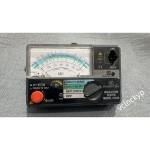 Medidor Eléctrico Kyoritsu (KYORITSU) 3144A Kyumeg de 2 Rangos, Pequeño, para Medir Resistencia de Aislamiento, Usado - Product Image 1