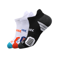 Nouvelles chaussettes de basket-ball à compression en éponge élastique tricotées avec le logo inférieur pour Spring Sports Crew