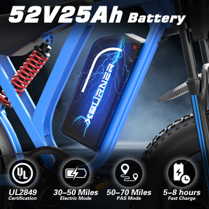 112KM Range 52V Rear Hub Motor LCD Display 7-Speed Electric Mountain Bike for City & Daily Travel - Product Image 5