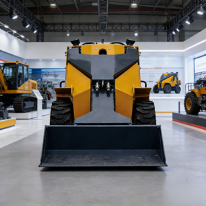 Mini-chargeuse sur chenilles diesel EPA, multifonctionnelle, à roues, haute efficacité, charge nominale 250 kg - Product Image 2