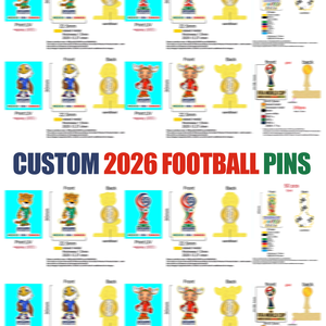 Pin de Solapa de Metal Personalizado con la Mascota de la Copa Mundial de Fútbol 2026 de América del Norte, Estados Unidos, Canadá y México, Insignias de Esmalte - Product Image 1