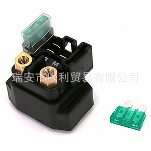 รีเลย์แม่เหล็กไฟฟ้าสำหรับสตาร์ทมอเตอร์ไซค์ หน้าสัมผัสซิลเวอร์ทินออกไซด์ พลาสติกสีดำ สำหรับเปลี่ยนซ่อมแซม - Product Image 2