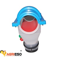 Chicken Feeding Line T Drop Feed Outlet for Broiler Layer Breeder Poultry Farm Automatic Pan Feeder System