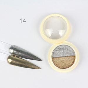 BIN-pigmento de cromo sólido para uñas, polvo comprimido para manicura con efecto espejo mágico Doble - Product Image 6