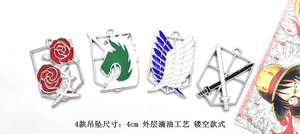 Set di Modelli da Collezione Attack on Titan: Collana, Portachiavi, Distintivo Ala <span class=keywords><strong>della</strong></span> Libertà, Allen Soldier Training Investigation - Edizione Commercio Estero, Regalo di Compleanno - Product Image 4