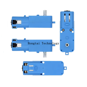 메탈 기어 로봇 지능형 차량 기어드 모터 TT 모터 단일 축 트윈 축 1:90 블루 - Product Image 2