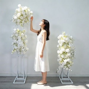 Popular Artificial Silk <b>Flower</b> background Silk Floral decoration for Wedding Backdrop Stage Event Decor - Product Image 1