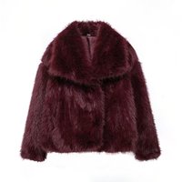 Manteau vintage pour femme, coupe ajustée, col moyen rabattable, best-seller. Coton polyester imitation écologique automne/hiver