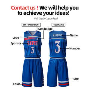 Men Basketball jerseys sweat-absorbent quick dry good material design sublimation print 2020 - Product Image 3