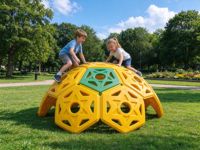 Structure d'escalade semi-circulaire pour enfants, ensemble de 13 pièces modulaires en plastique pour extérieur, équipement de terrain de jeu pour maternelle