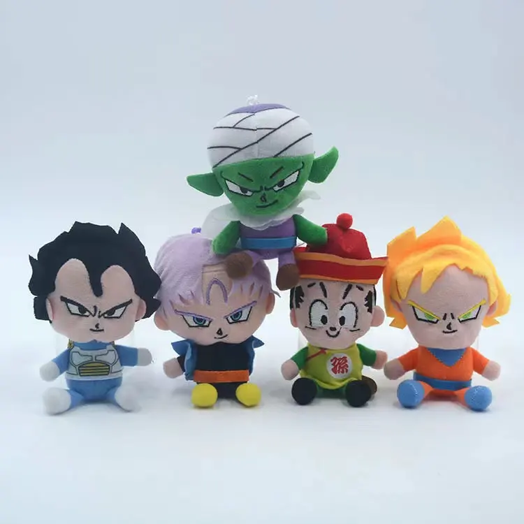 Sette draghi Super personaggi Goku, Gohan, Piccolo, Vegeta giocattoli di peluche, pendenti macchina artiglio, bambole di peluche, regali giocattolo