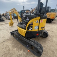 Mini-excavatrice Komatsu PC20 d'occasion, 2 tonnes, compacte, sur chenilles, hydraulique, petite excavatrice à vendre