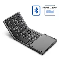 Mini teclado inteligente dobrável sem fio, teclado touchpad bluetooth para smartphone