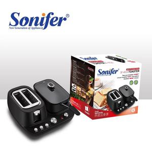 Sonifer-tostadora eléctrica multifuncional para desayuno <span class=keywords><strong>de</strong></span> cocina, con sartén, huevo, <span class=keywords><strong>pan</strong></span>, 2 rebanadas, pequeña, SF-4024 - Product Image 2