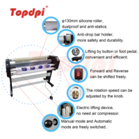 Topdpi – Machine automatique de laminage à rouleaux pour autocollant graphique en vinyle, nouvelle technologie