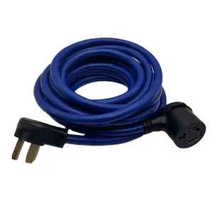 ETL resistente 50 Amp NEMA 3 Pinos 10-50P Plugue à prova d'água STJW 3/14 3/12 3/10 AWG 10-50 pés cabo de extensão elétrica RV