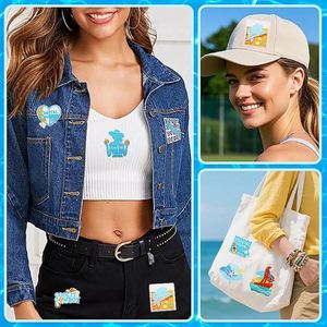 Nouvelle Patch thermocollant brodé style Western côtier, motifs Cowgirl, Coucher de soleil, Plage, Vague, Cheval, Coquillage, Perle, Bottes, pour la décoration de chapeaux et vêtements - Product Image 2