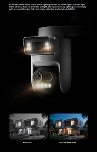 XIAOMI nouvelle caméra extérieure intelligente 4 Pro trois caméras Zoom édition 360 ° 5MP 3K alarme sonore et lumineuse Audio bidirectionnel IP66 - Product Image 3