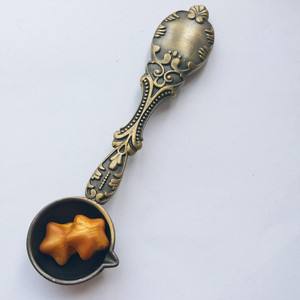 Cucchiaio per Ceralacca di Qualità, Ecologico, Retrò, con Manico a Pavone, per Cera da Sigillare e Decorazione - Product Image 3