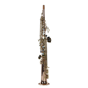 Saxophone soprano en cuivre phosphore professionnel, vernis de cuisson, laque dorée, Bb, instrument en cuivre à vendre en provenance de Chine - Product Image 2