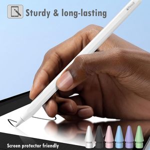 Pointes de crayon <span class=keywords><strong>en</strong></span> plastique améliorées pour <span class=keywords><strong>Pencil</strong></span> 1ère/2ème génération/iPad Pro/USB-C – Pointe fine sans usure, contrôle précis, pointes de remplacement - Product Image 5
