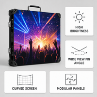 Pantalla LED de Alquiler 500x500mm, Panel LED P3.91 para Interiores y Exteriores, Ideal para Conciertos, Bodas y Eventos