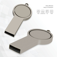 Kustom Logo rotasi harga grosir logam Usb Flash Drive Pen Drive Epoxy Resin Flash Drive Usb 3.0 2.0 untuk hadiah perusahaan