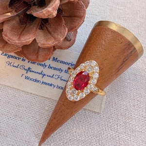 Cao cấp đa năng của phụ nữ nhẫn retro cung điện phong cách cổ xưa người giám hộ lá chắn Pigeon máu <span class=keywords><strong>Ruby</strong></span> đá tự nhiên có thể điều chỉnh mở - Product Image 4