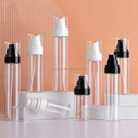Bouteilles de pompe à brouillard fin de soins de la peau cosmétiques transparents 50ml 80 ml 100 ml 120ml Bouteille de pulvérisation continue d'essence en plastique PET