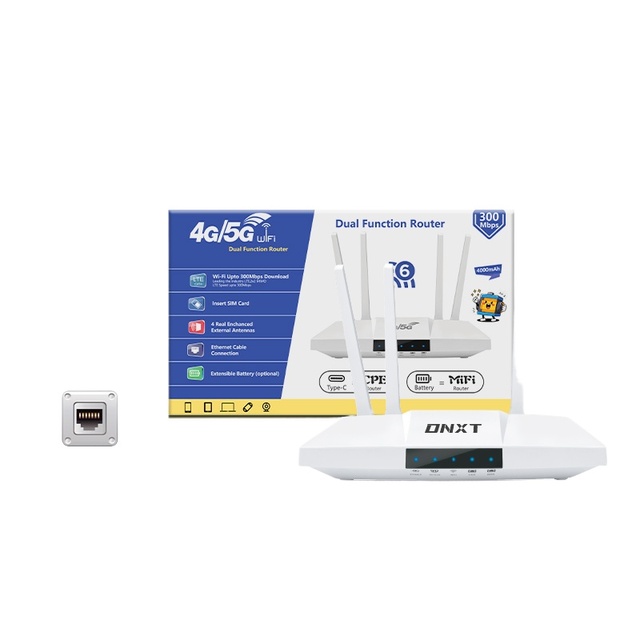 CPE High Quality 4G LTE Home WiFi Router with SIM Card Slot Dual Band 4 External Antennas 300Mbps WiFi Hotspot Access Point OEM