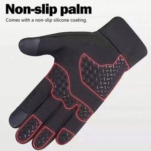 Gants de ski chauds pour homme en polyester, imperméables, coupe-vent, compatibles écran tactile, pour snowboard, moto et conduite, confortables - Product Image 5