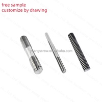 Stainless Steel Hex Plain Finish Diameter 100mm Length Thread Rod Class 10.9 & 12.9 DIN 976 Stud Bolts