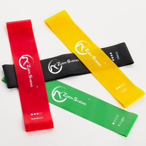 Zhensheng Usine Logo Personnalisé Imprimé TPE Boucle Bandes de Résistance Entraînement Lourd Matériau Écologique pour Tous Les Exercices De Fitness - Product Image 3
