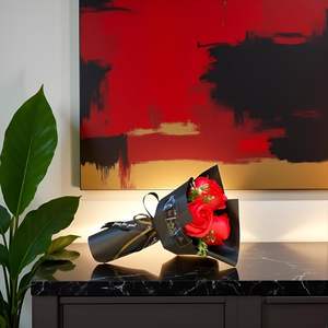 Cadeau pour la fête des mères et la Saint-Valentin, bouquet de roses en savon carnation dans un coffret cadeau, 3 bouquets pour Noël, les occasions de remise de diplômes - Product Image 4