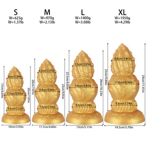 Venta al por mayor de fábrica: Juguete anal de silicona gigante con textura de mano de Buda, base ancha, para BDSM <span class=keywords><strong>gay</strong></span>, proveedor a granel - Product Image 4