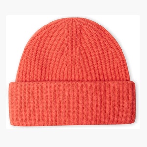 Extensible Chaud Blanc Designer Hiver Femmes Gros Tricot Fuzzy Fuzzy Cuffed Logo Personnalisé Cachemire Crâne Bonnets Laine <span class=keywords><strong>Mérinos</strong></span> <span class=keywords><strong>Bonnet</strong></span> Côtelé - Product Image 1