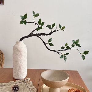 Ramas Verdes Artificiales, Flores en Jarrón, 30cm-100cm de Altura, Simulación Realista, Decoración de Interiores - Product Image 3